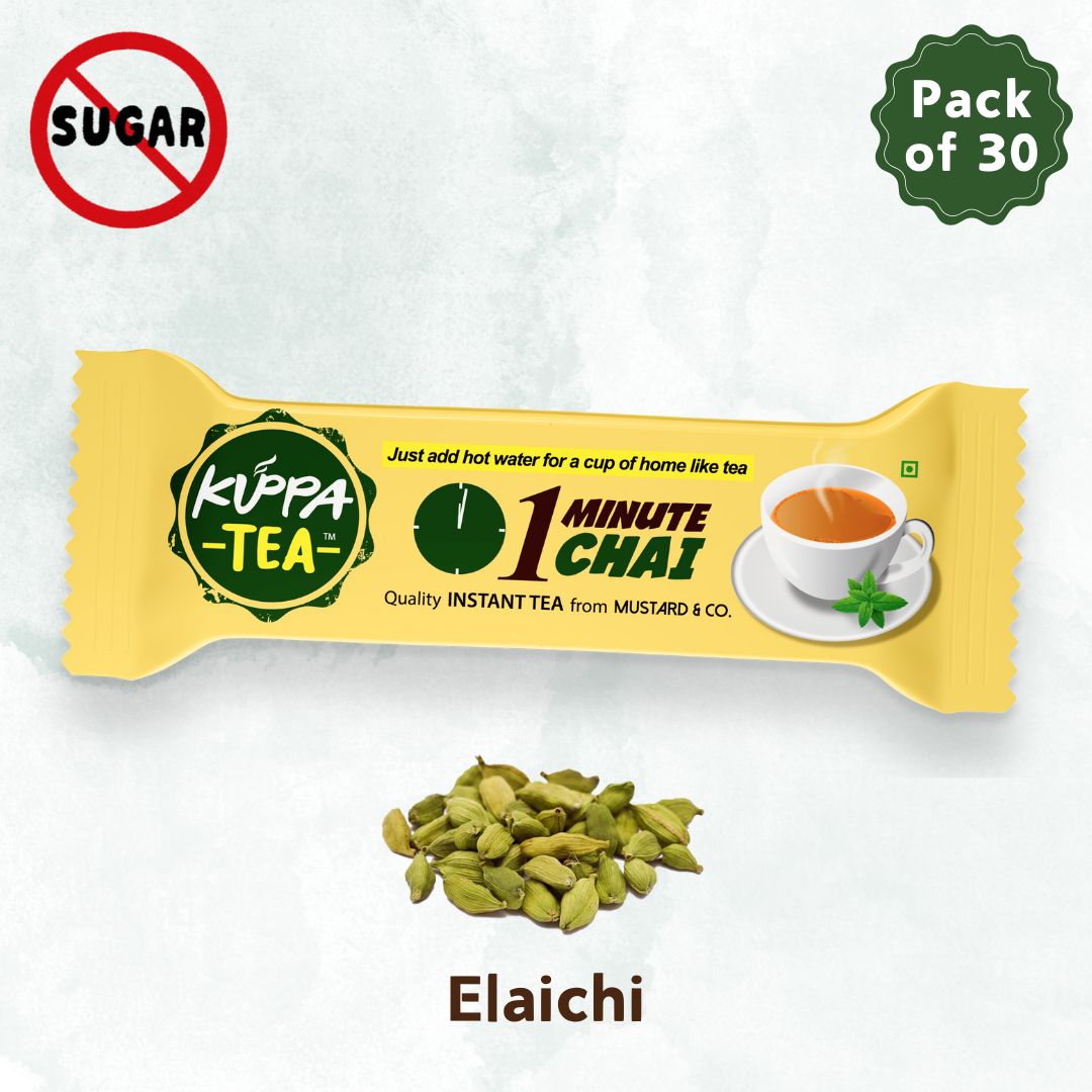 Kuppa Tea Instant Tea Premix Elaichi Cardamom

