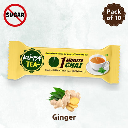 Instant Tea Premix Kuppa Tea Sugarles Ginger Flavour